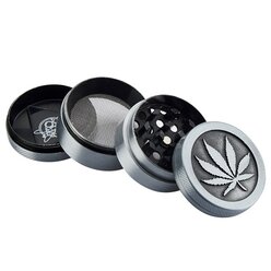 Grinder Tritatabacco Black Leaf IN METALLO Colorato 4 Parti