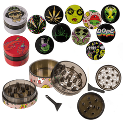 Grinder Diamond Cannabis Leaf Tritatabacco 5 Parti 